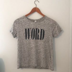 Cute and trendy “Word” T shirt ACCEPTING OFFERS